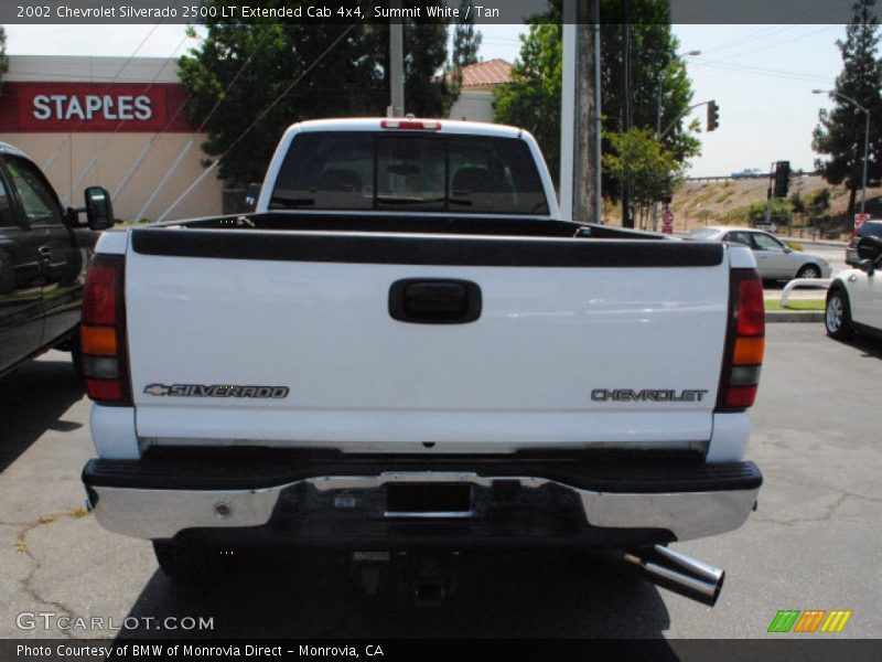 Summit White / Tan 2002 Chevrolet Silverado 2500 LT Extended Cab 4x4