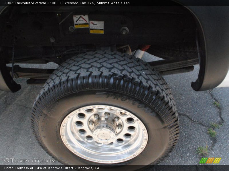 Summit White / Tan 2002 Chevrolet Silverado 2500 LT Extended Cab 4x4