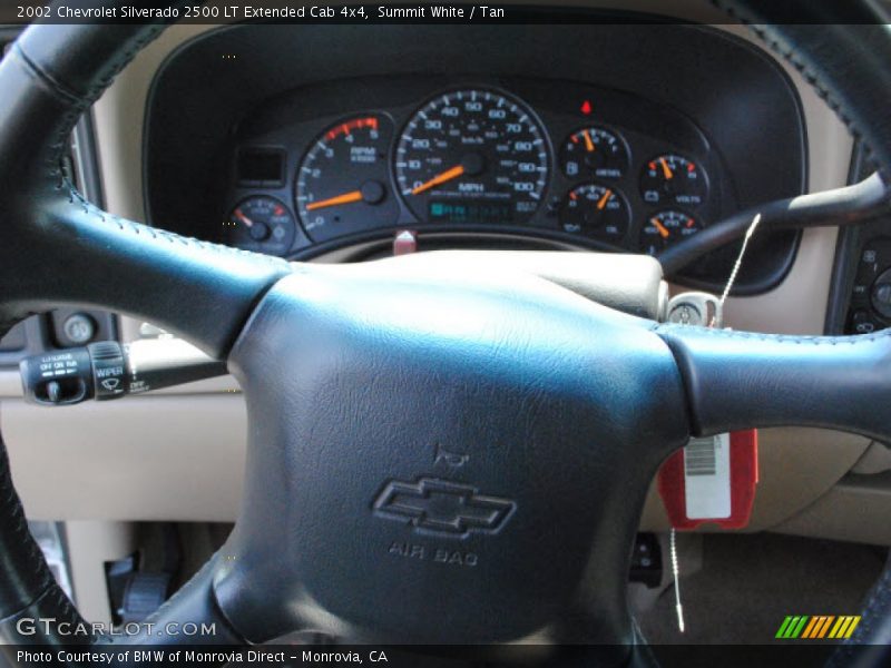 Summit White / Tan 2002 Chevrolet Silverado 2500 LT Extended Cab 4x4