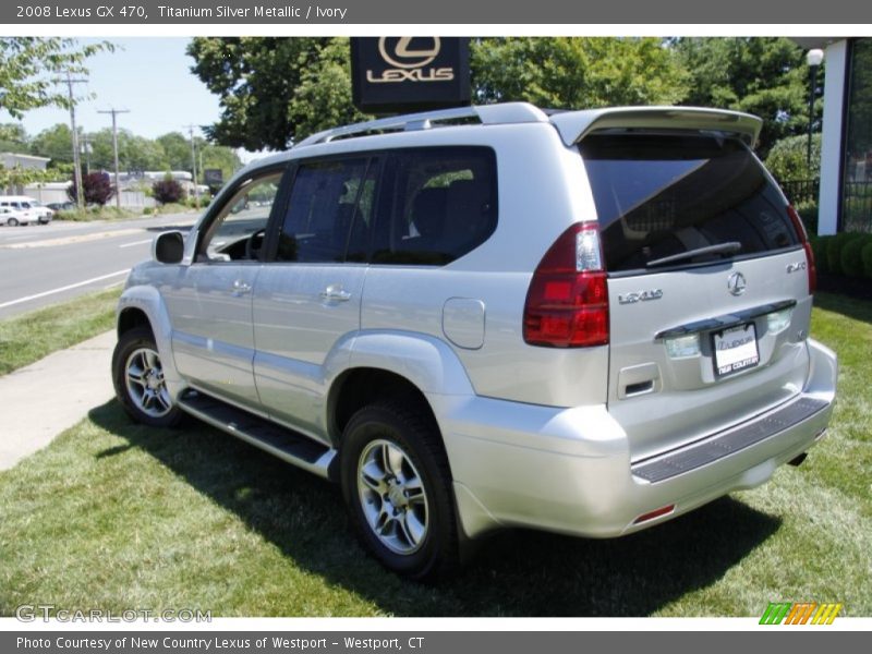 Titanium Silver Metallic / Ivory 2008 Lexus GX 470
