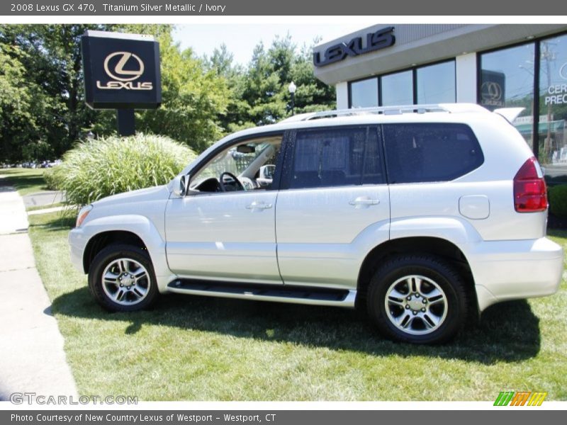 Titanium Silver Metallic / Ivory 2008 Lexus GX 470