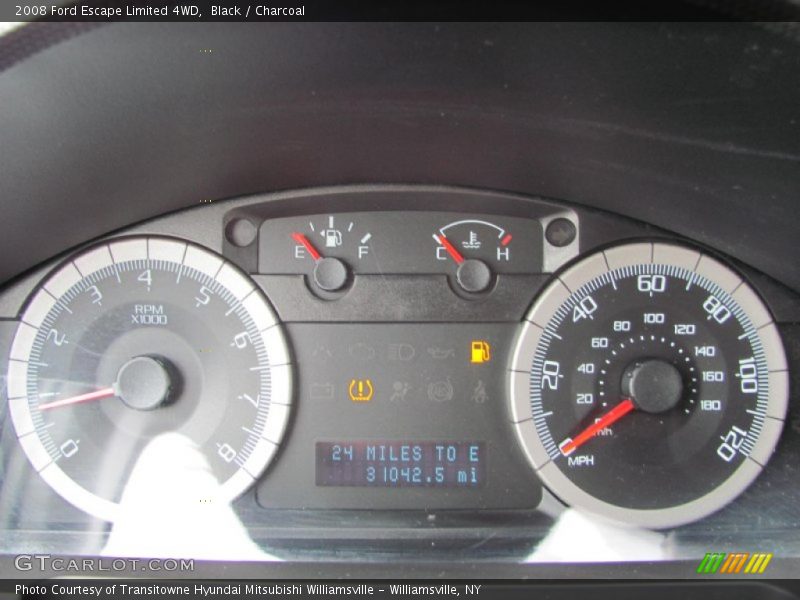 Black / Charcoal 2008 Ford Escape Limited 4WD