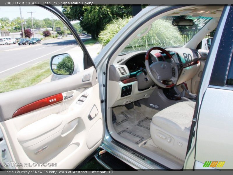 Titanium Silver Metallic / Ivory 2008 Lexus GX 470