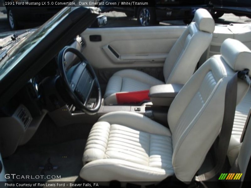  1991 Mustang LX 5.0 Convertible White/Titanium Interior