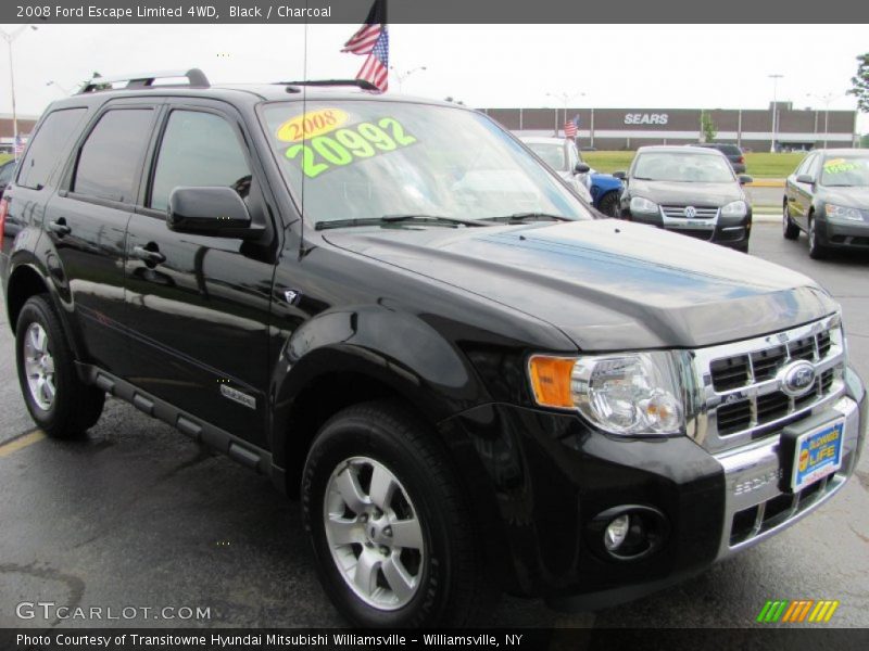 Black / Charcoal 2008 Ford Escape Limited 4WD