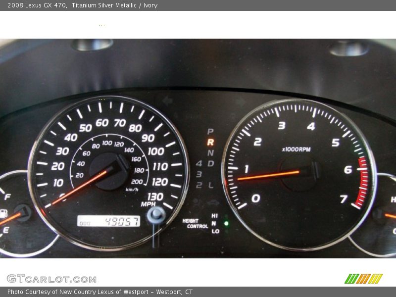 Titanium Silver Metallic / Ivory 2008 Lexus GX 470