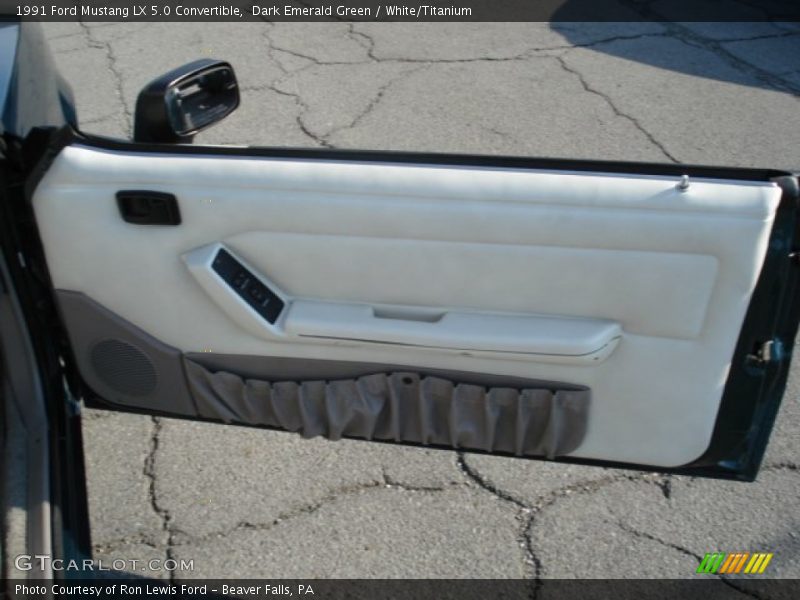 Door Panel of 1991 Mustang LX 5.0 Convertible