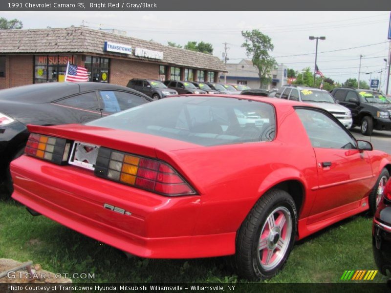 Bright Red / Gray/Black 1991 Chevrolet Camaro RS