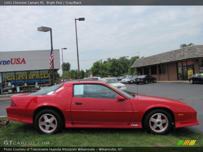 Bright Red / Gray/Black 1991 Chevrolet Camaro RS