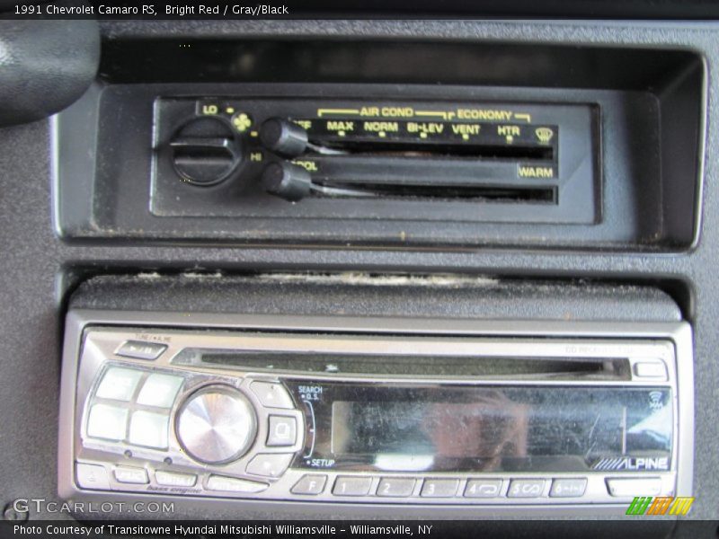 Bright Red / Gray/Black 1991 Chevrolet Camaro RS