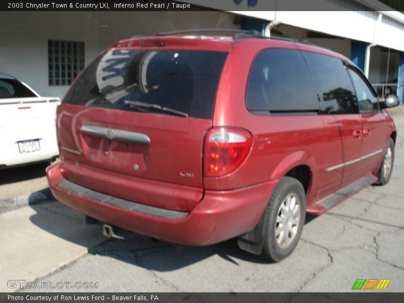 Inferno Red Pearl / Taupe 2003 Chrysler Town & Country LXi
