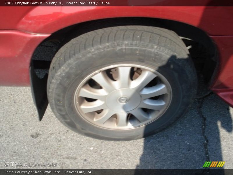 Inferno Red Pearl / Taupe 2003 Chrysler Town & Country LXi