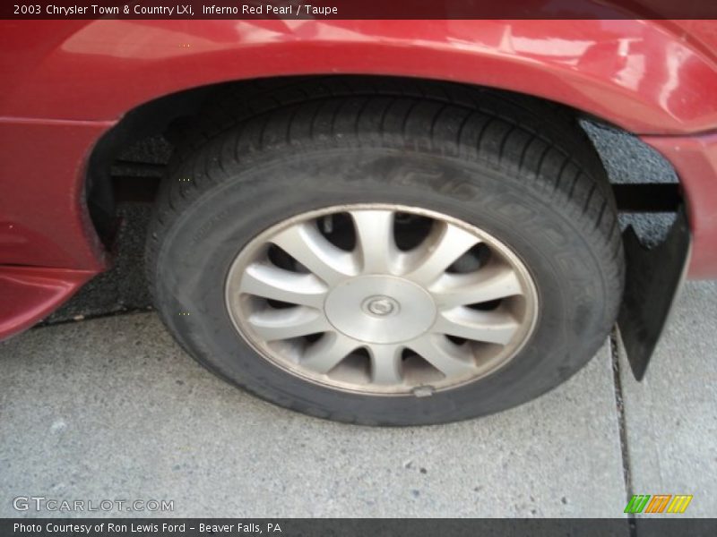 Inferno Red Pearl / Taupe 2003 Chrysler Town & Country LXi