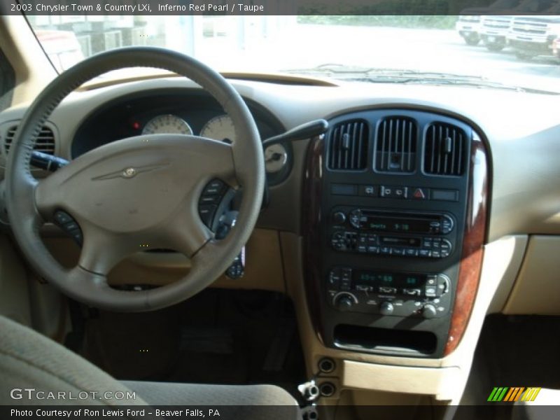 Inferno Red Pearl / Taupe 2003 Chrysler Town & Country LXi