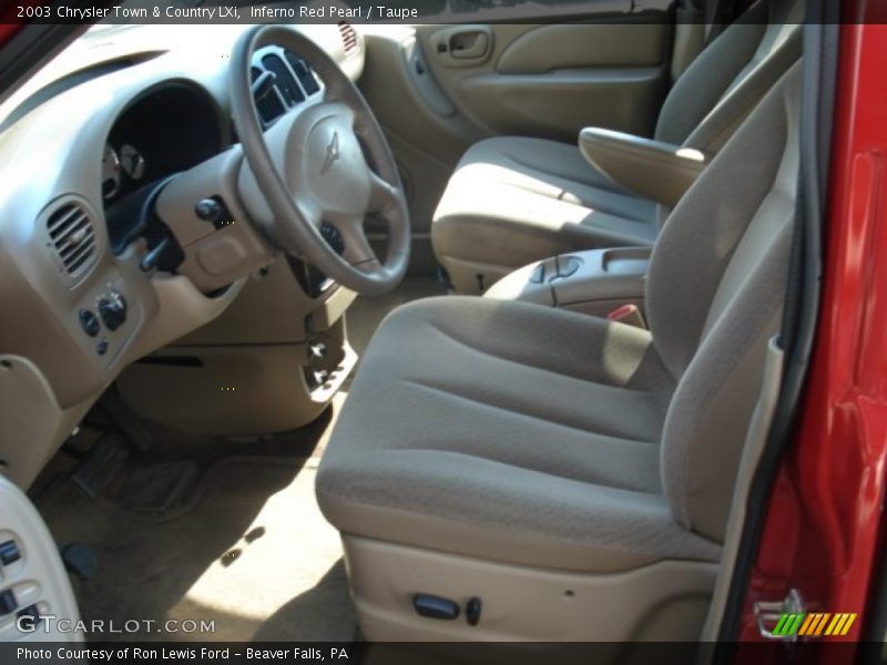 Inferno Red Pearl / Taupe 2003 Chrysler Town & Country LXi
