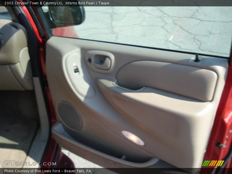 Inferno Red Pearl / Taupe 2003 Chrysler Town & Country LXi