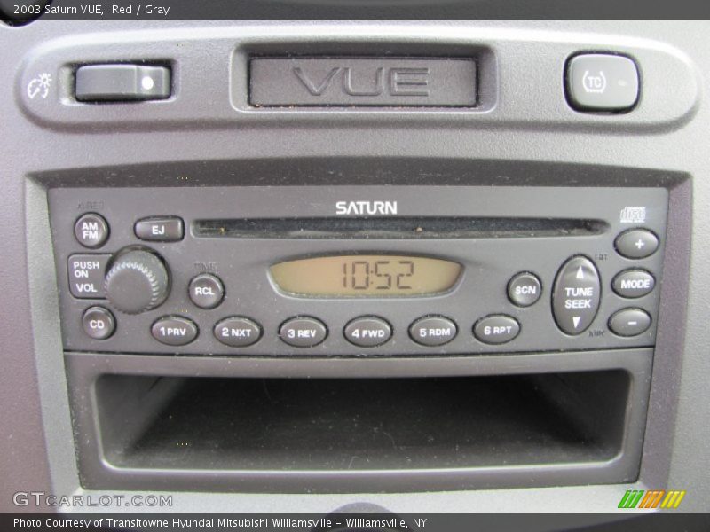 Controls of 2003 VUE 