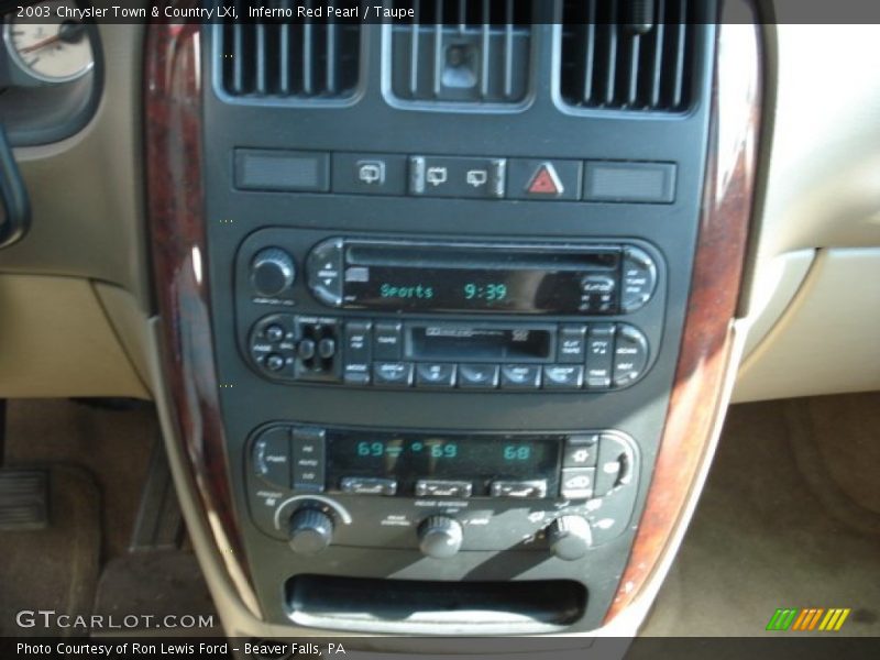 Inferno Red Pearl / Taupe 2003 Chrysler Town & Country LXi
