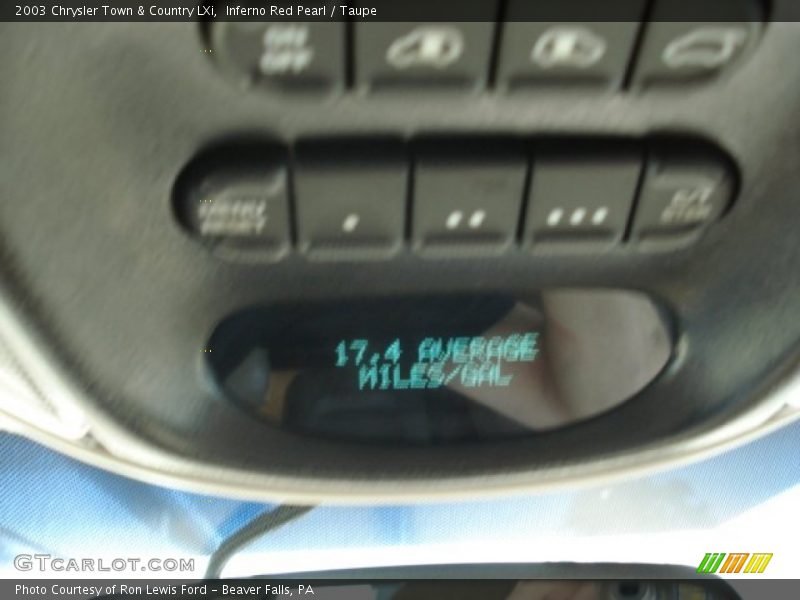 Inferno Red Pearl / Taupe 2003 Chrysler Town & Country LXi