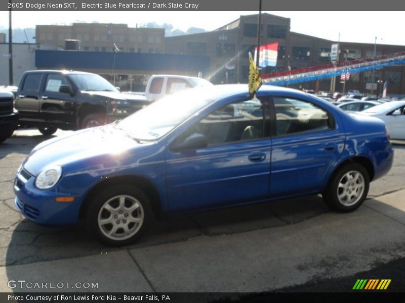 Electric Blue Pearlcoat / Dark Slate Gray 2005 Dodge Neon SXT