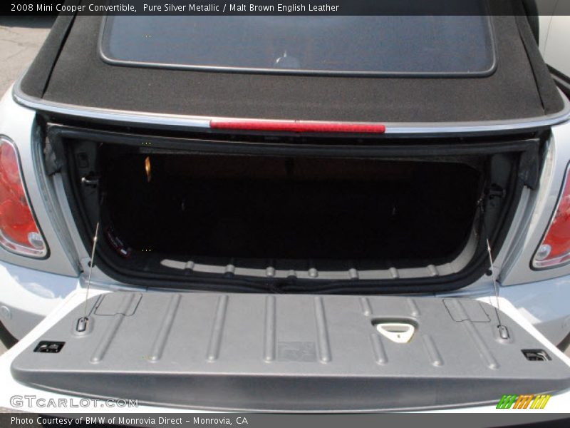 Pure Silver Metallic / Malt Brown English Leather 2008 Mini Cooper Convertible