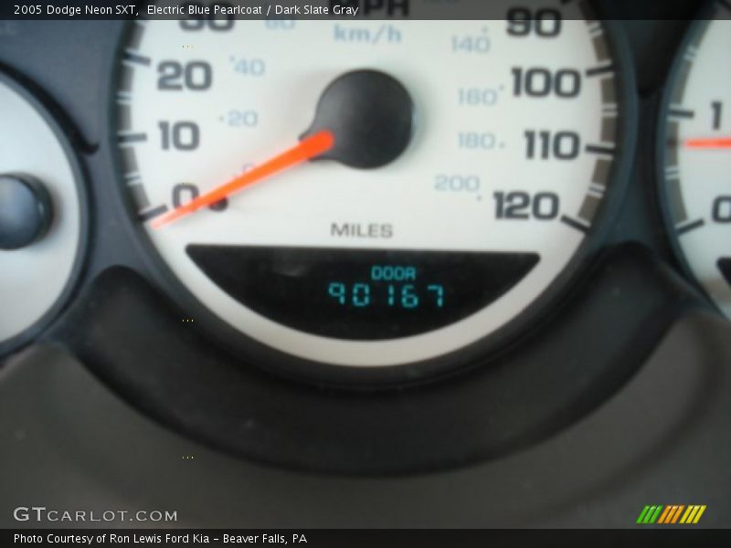 Electric Blue Pearlcoat / Dark Slate Gray 2005 Dodge Neon SXT