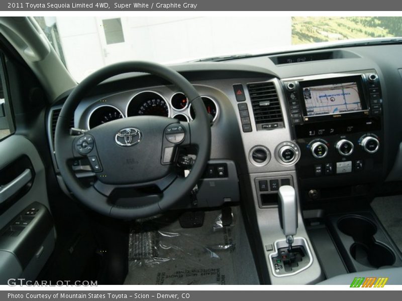 Super White / Graphite Gray 2011 Toyota Sequoia Limited 4WD