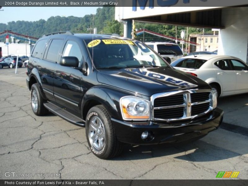 Black / Medium Slate Gray 2004 Dodge Durango Limited 4x4