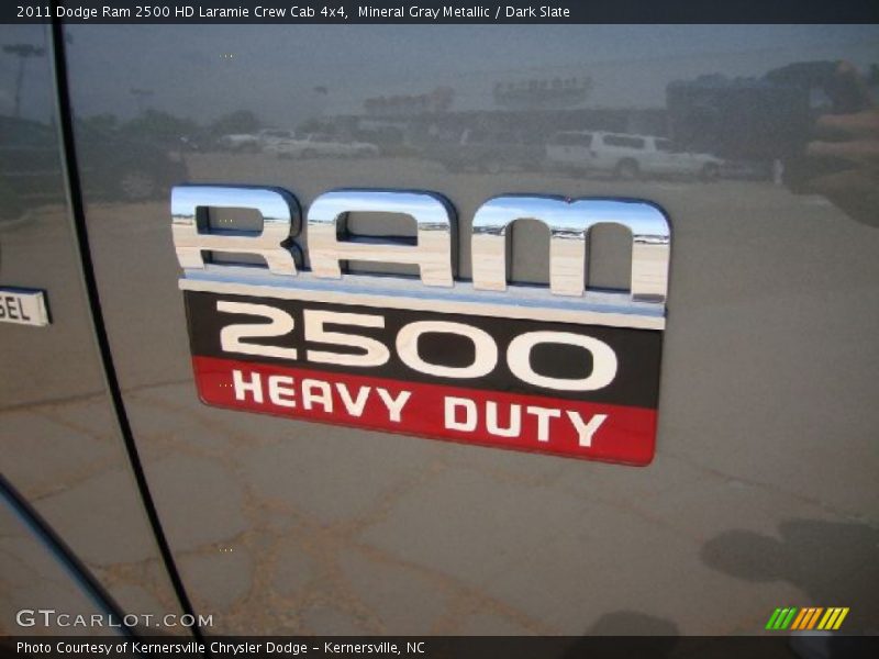 Mineral Gray Metallic / Dark Slate 2011 Dodge Ram 2500 HD Laramie Crew Cab 4x4