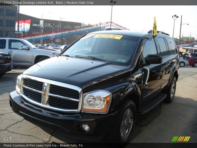 Black / Medium Slate Gray 2004 Dodge Durango Limited 4x4