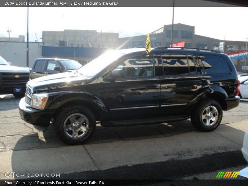 Black / Medium Slate Gray 2004 Dodge Durango Limited 4x4