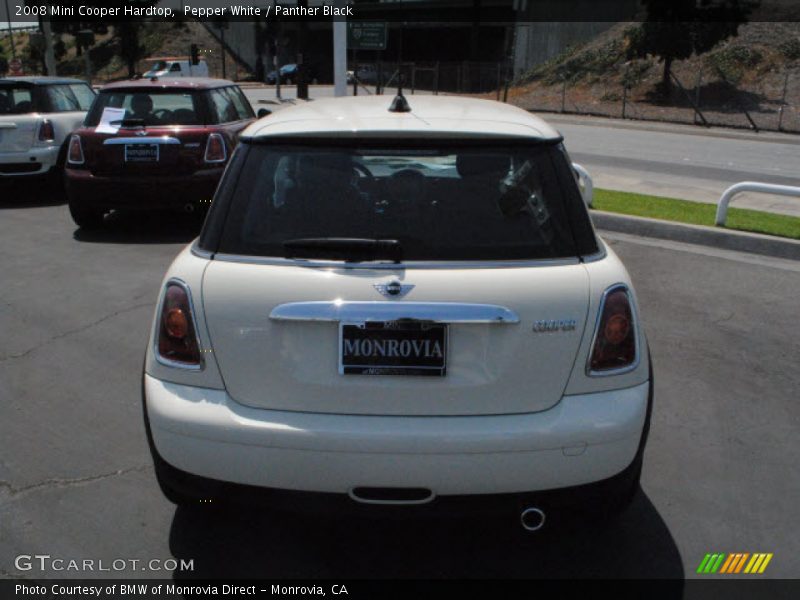 Pepper White / Panther Black 2008 Mini Cooper Hardtop