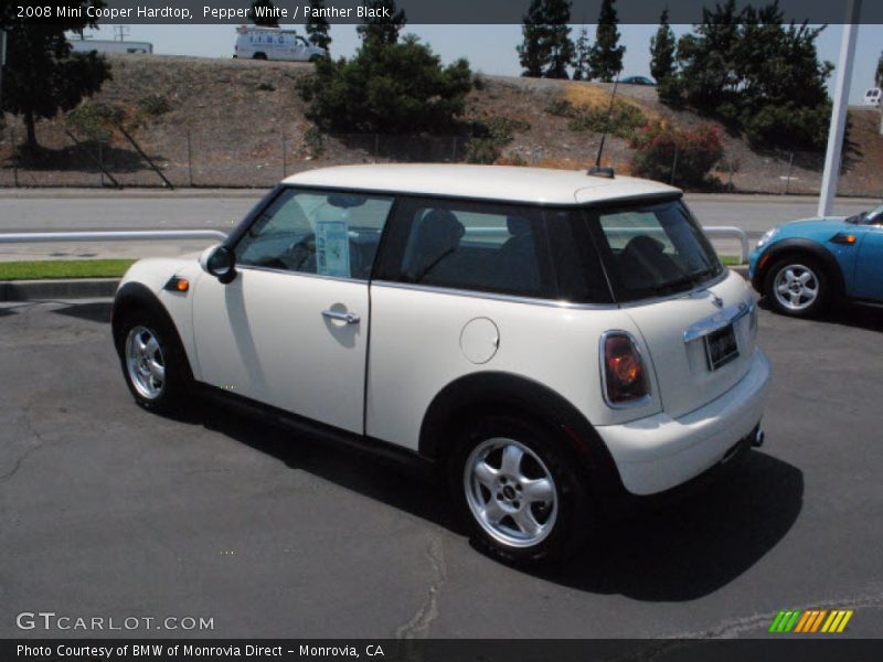 Pepper White / Panther Black 2008 Mini Cooper Hardtop
