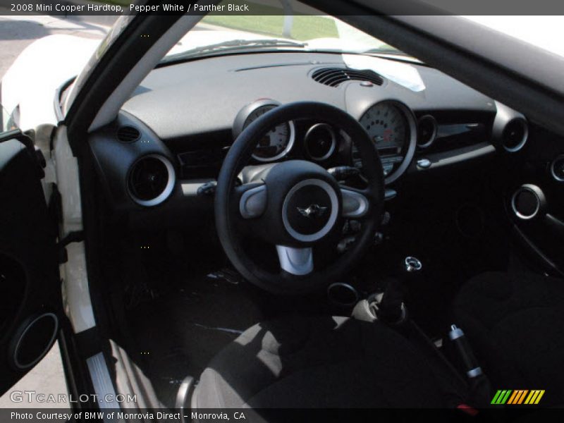 Pepper White / Panther Black 2008 Mini Cooper Hardtop