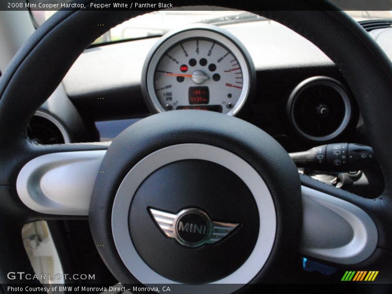 Pepper White / Panther Black 2008 Mini Cooper Hardtop