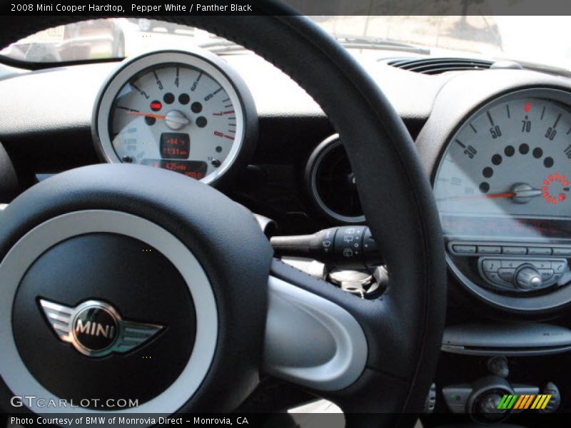 Pepper White / Panther Black 2008 Mini Cooper Hardtop
