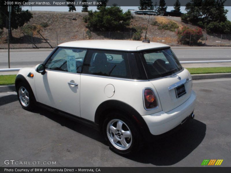 Pepper White / Panther Black 2008 Mini Cooper Hardtop