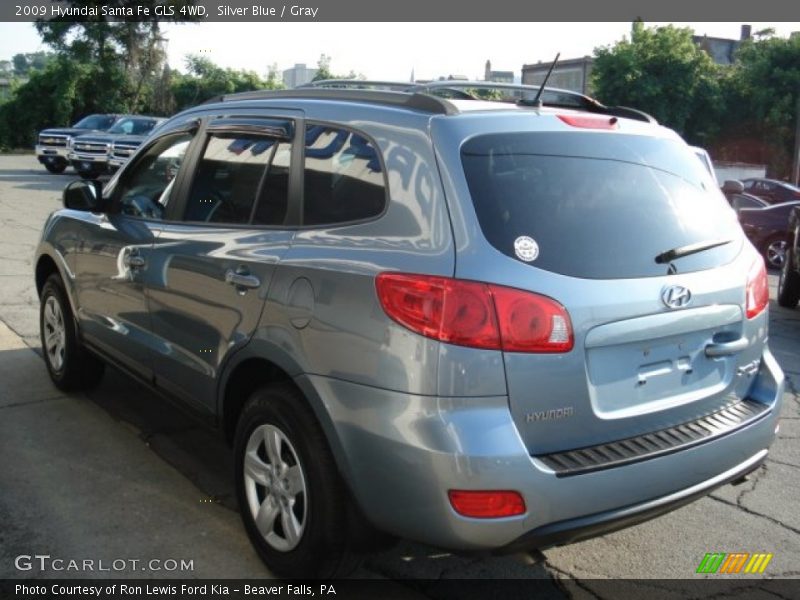 Silver Blue / Gray 2009 Hyundai Santa Fe GLS 4WD