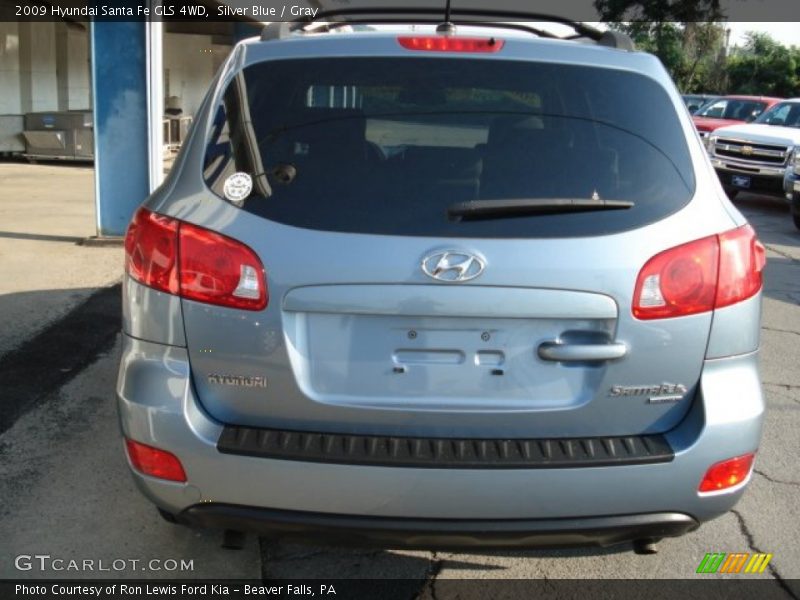 Silver Blue / Gray 2009 Hyundai Santa Fe GLS 4WD
