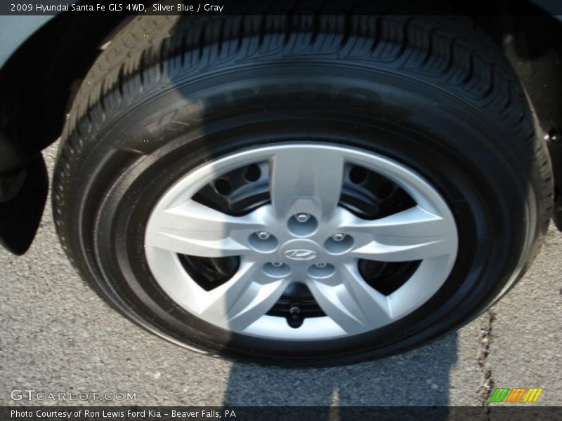 Silver Blue / Gray 2009 Hyundai Santa Fe GLS 4WD