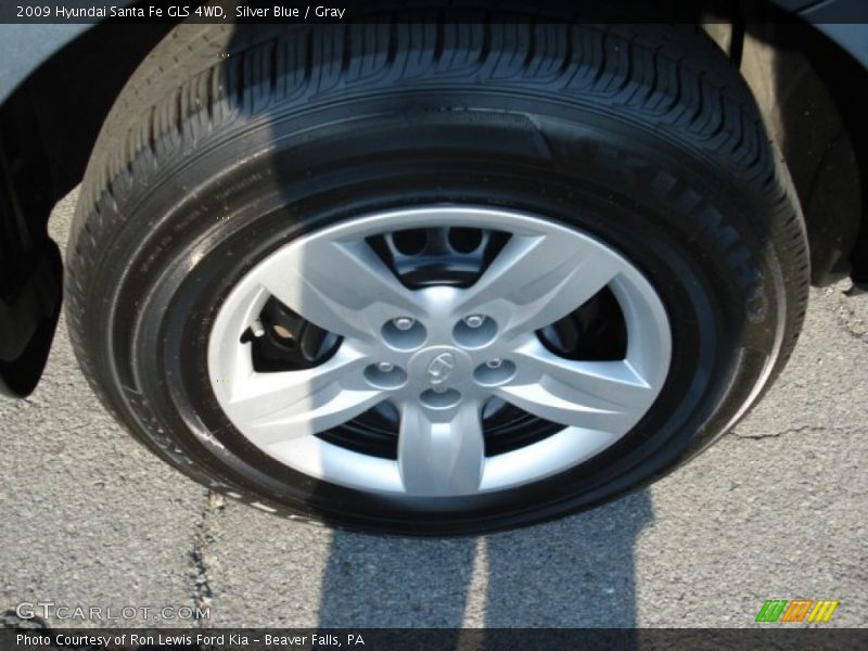 Silver Blue / Gray 2009 Hyundai Santa Fe GLS 4WD