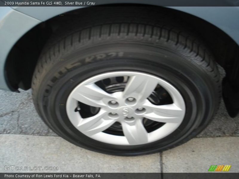 Silver Blue / Gray 2009 Hyundai Santa Fe GLS 4WD