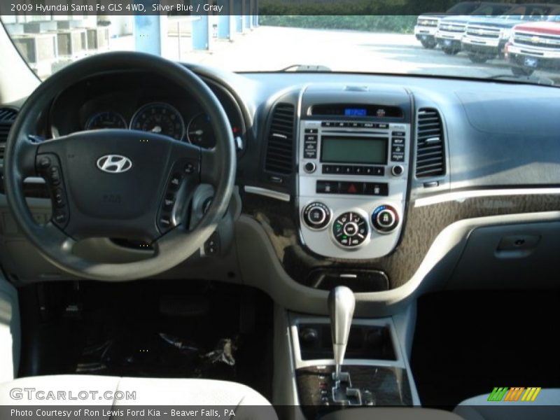 Silver Blue / Gray 2009 Hyundai Santa Fe GLS 4WD