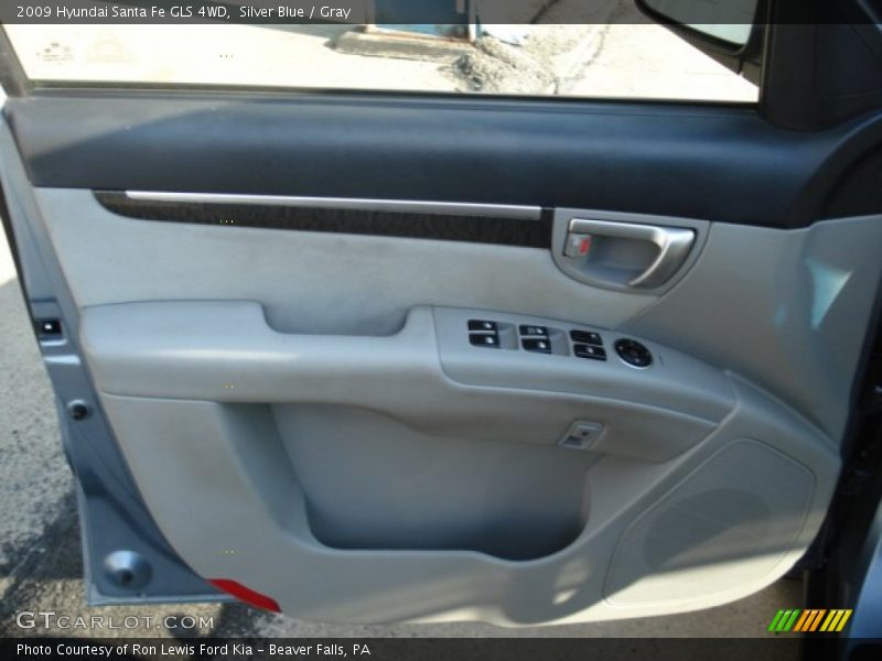 Silver Blue / Gray 2009 Hyundai Santa Fe GLS 4WD