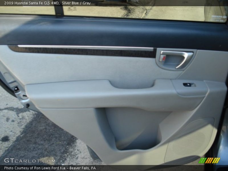 Silver Blue / Gray 2009 Hyundai Santa Fe GLS 4WD
