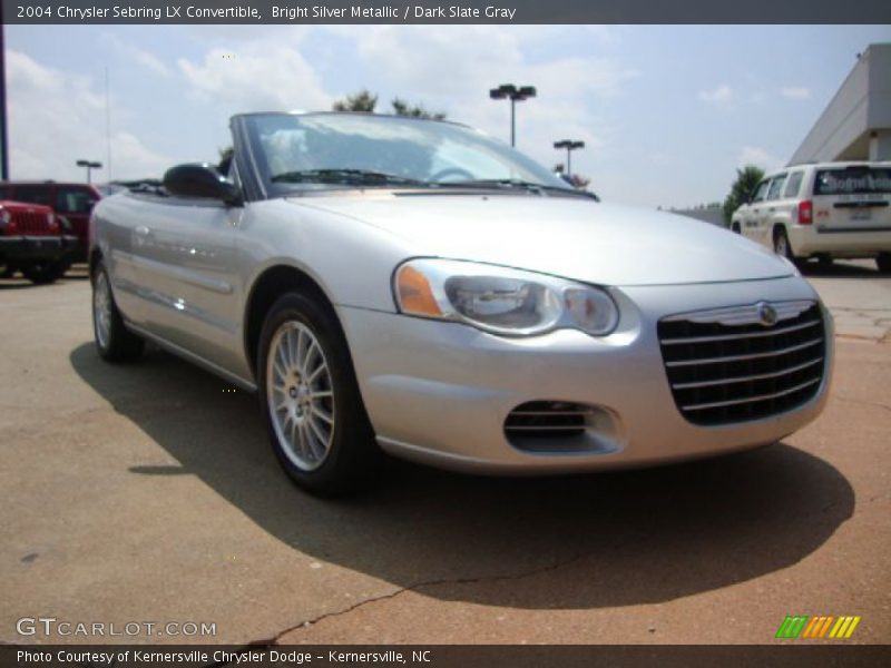 Bright Silver Metallic / Dark Slate Gray 2004 Chrysler Sebring LX Convertible