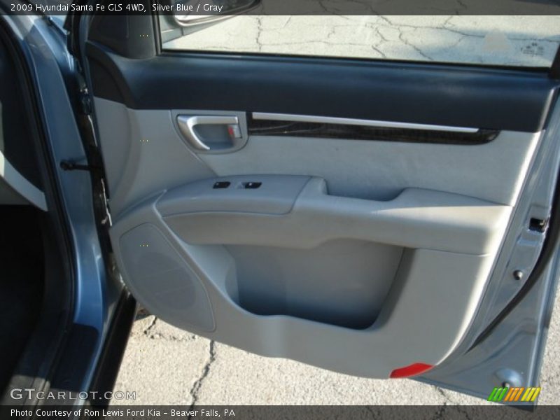 Silver Blue / Gray 2009 Hyundai Santa Fe GLS 4WD