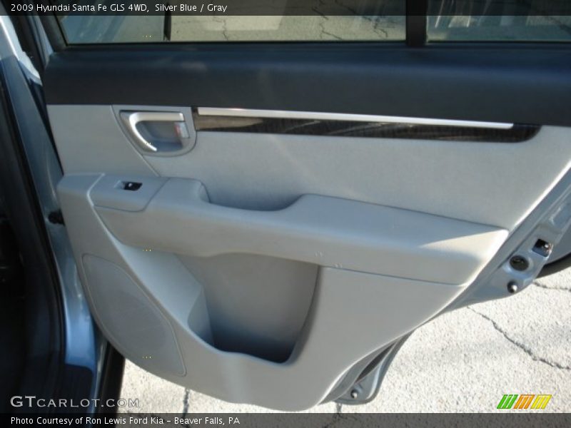 Silver Blue / Gray 2009 Hyundai Santa Fe GLS 4WD