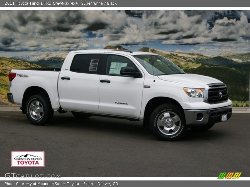 Super White / Black 2011 Toyota Tundra TRD CrewMax 4x4