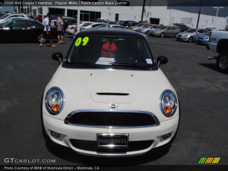 Pepper White / Punch Carbon Black Leather 2009 Mini Cooper S Hardtop